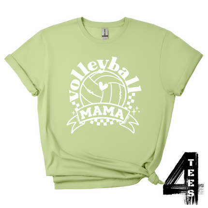 Volleyball Mama - white