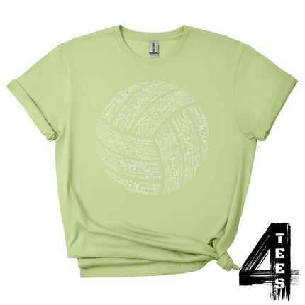 Volleyball Typography