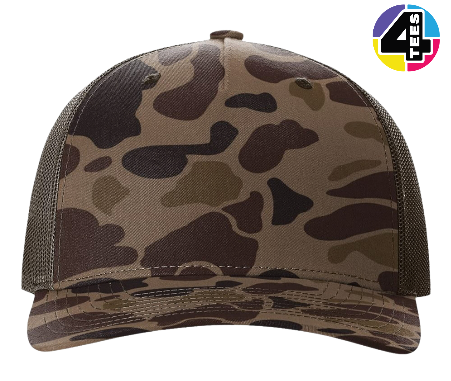 Richardson Printed Five-Panel Trucker Cap