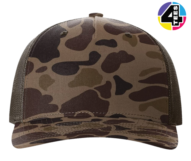 Richardson Printed Five-Panel Trucker Cap