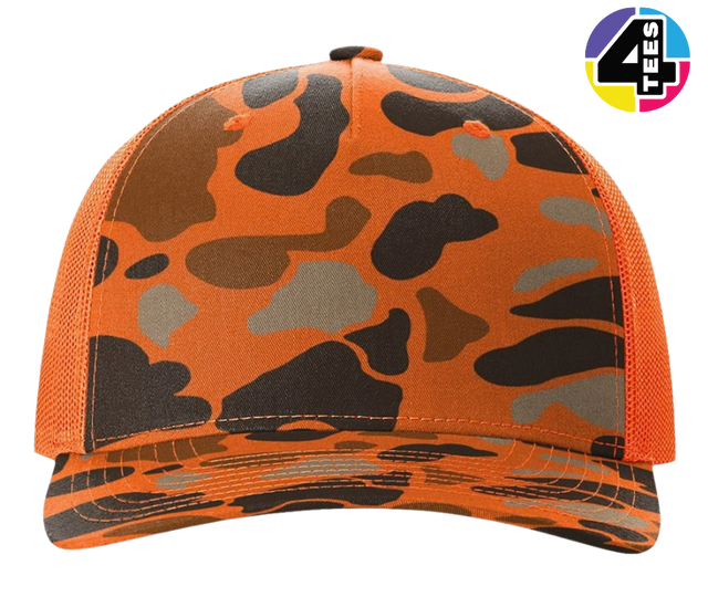 Richardson Printed Five-Panel Trucker Cap