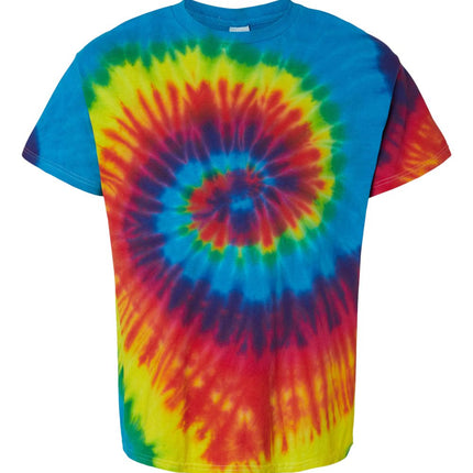 Youth Multi-Color Tie-Dyed T-Shirt - 1000Y