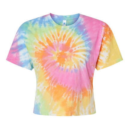 Women's Tie-Dyed Crop T-Shirt - 1050