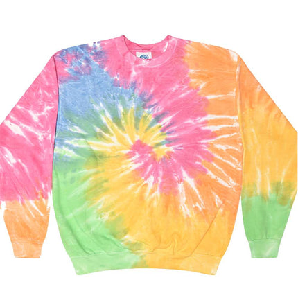 Unisex Tie-Dyed Fleece Crewneck Sweatshirt - 8100