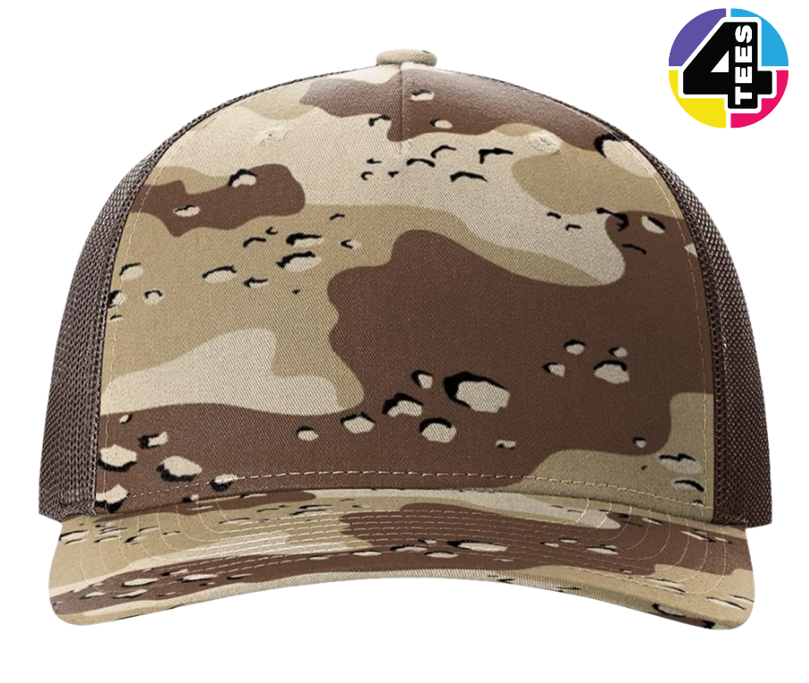 Richardson Printed Five-Panel Trucker Cap