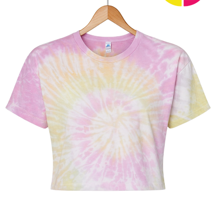 ColorTone Women's Tie-Dyed Crop T-Shirt