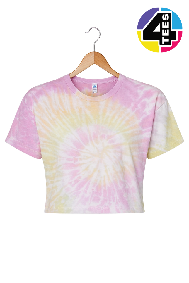 ColorTone Women's Tie-Dyed Crop T-Shirt