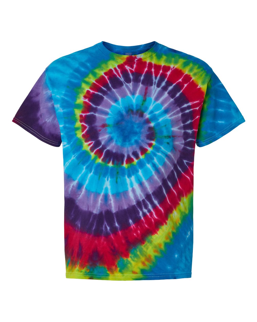 Dyenomite - Multi-Color Spiral Tie-Dyed T-Shirt - 200MS