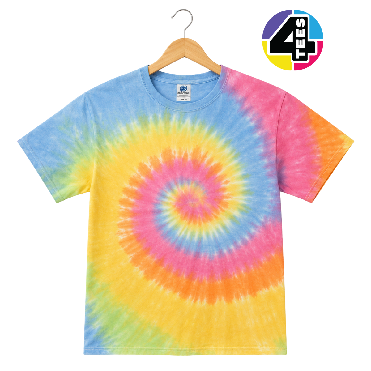 ColorTone Unisex Multi-Color Tie-Dyed T-Shirt