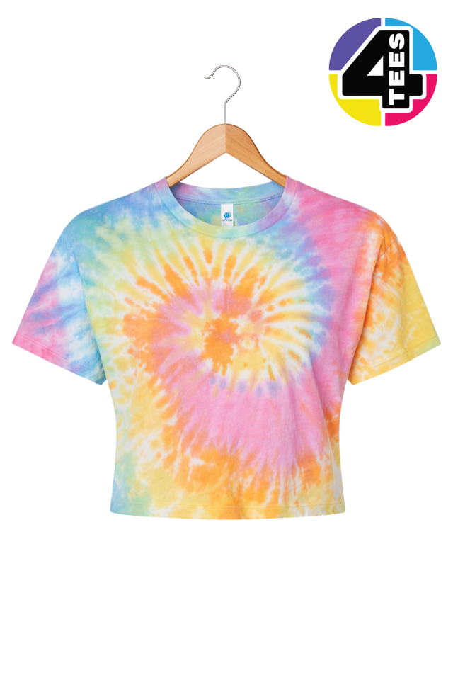 ColorTone Women's Tie-Dyed Crop T-Shirt