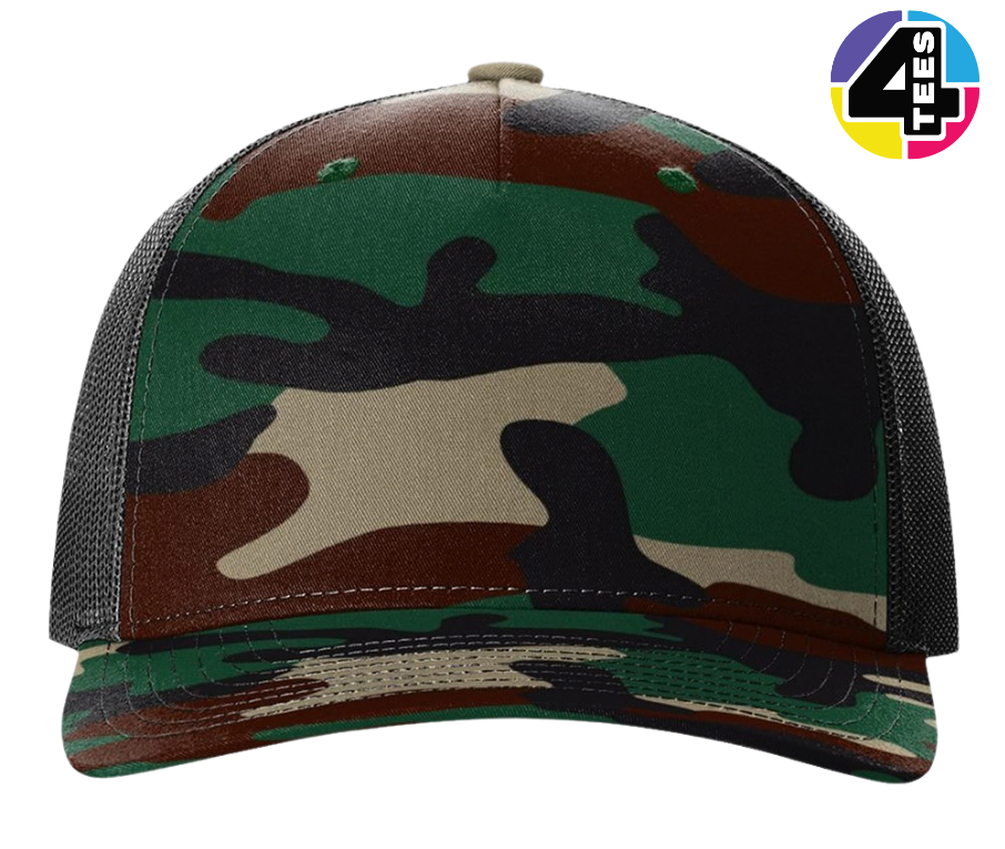 Richardson Printed Five-Panel Trucker Cap