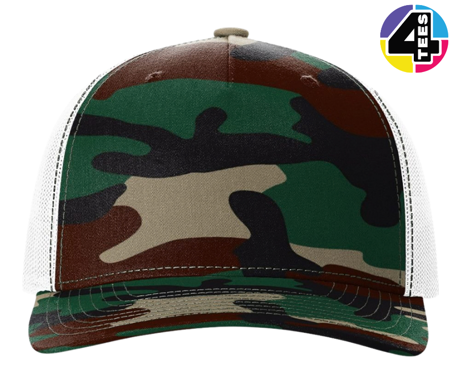 Richardson Printed Five-Panel Trucker Cap