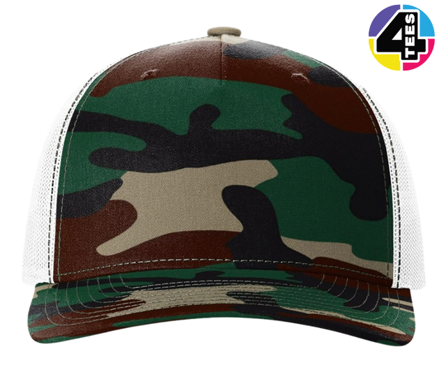 Richardson Printed Five-Panel Trucker Cap