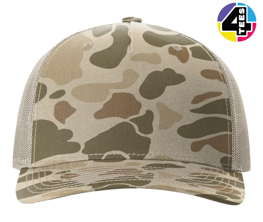 Richardson Printed Five-Panel Trucker Cap