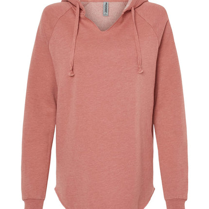 Independent Trading Co. - Women’s Lightweight California Wave Wash Hooded Sweatshirt - PRM2500