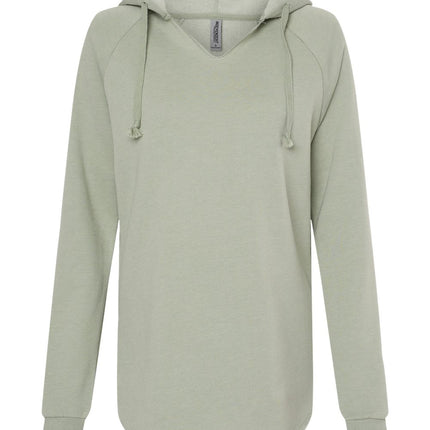 Independent Trading Co. - Women’s Lightweight California Wave Wash Hooded Sweatshirt - PRM2500