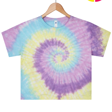 ColorTone Women's Tie-Dyed Crop T-Shirt
