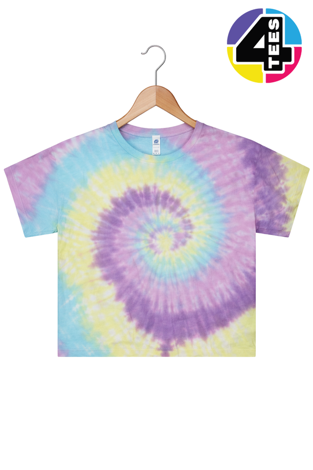 ColorTone Women's Tie-Dyed Crop T-Shirt