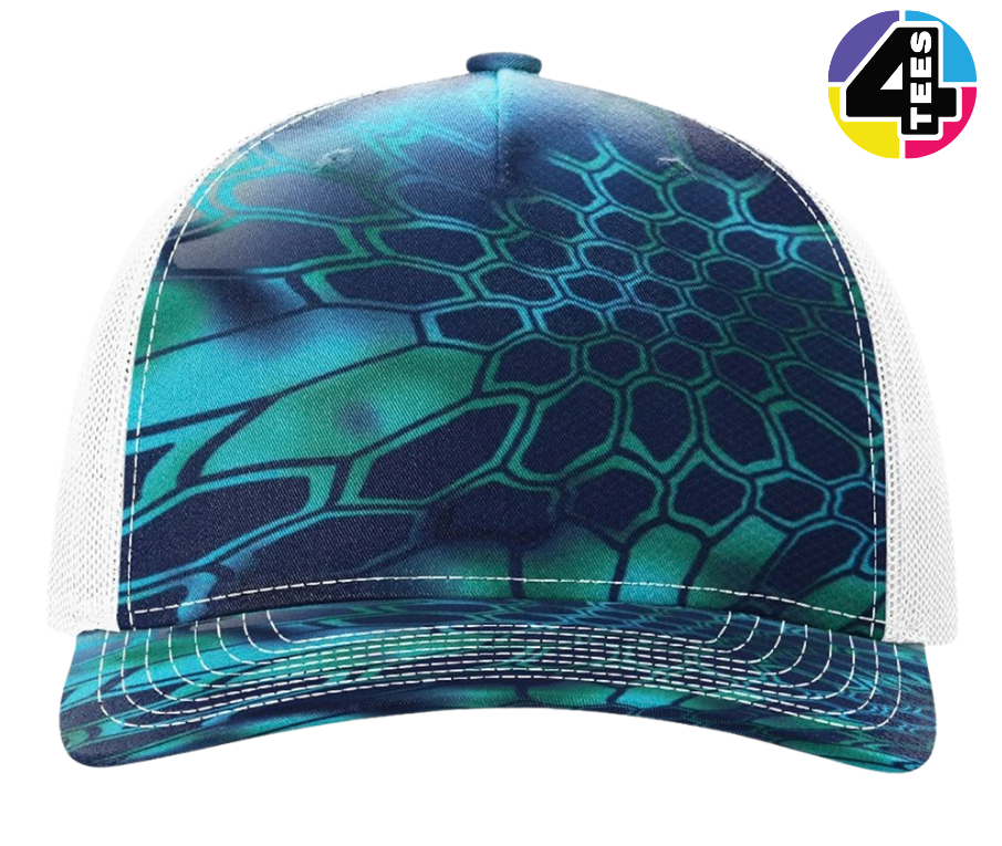 Richardson Printed Five-Panel Trucker Cap