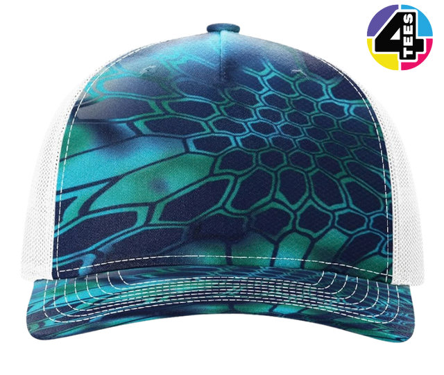 Richardson Printed Five-Panel Trucker Cap