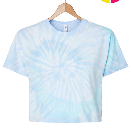 ColorTone Women's Tie-Dyed Crop T-Shirt
