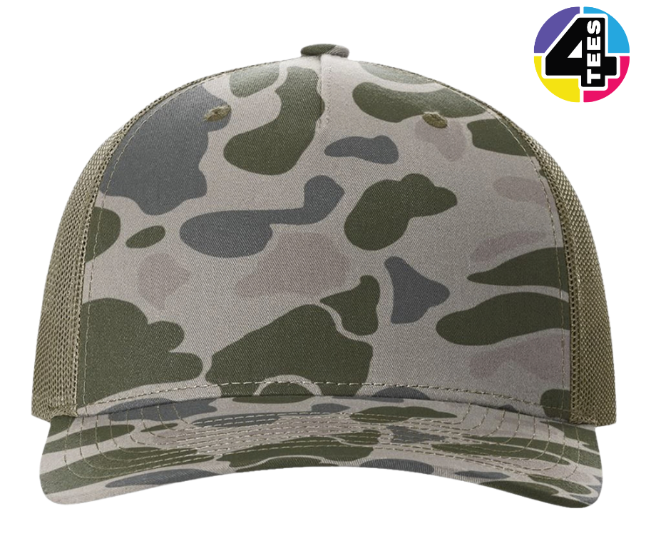 Richardson Printed Five-Panel Trucker Cap