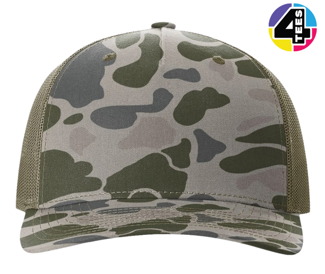 Richardson Printed Five-Panel Trucker Cap