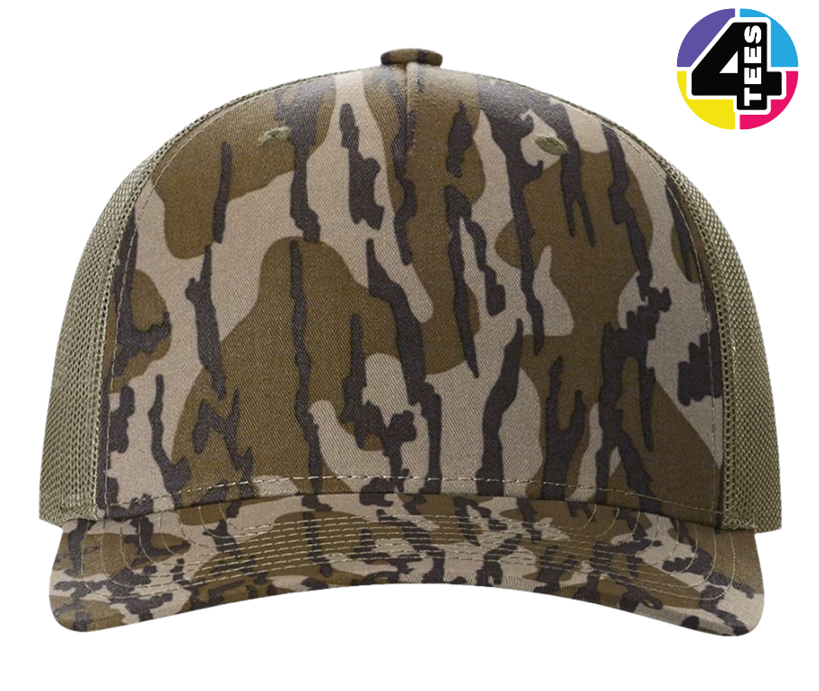 Richardson Printed Five-Panel Trucker Cap