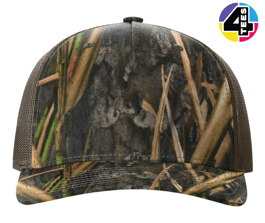 Richardson Printed Five-Panel Trucker Cap