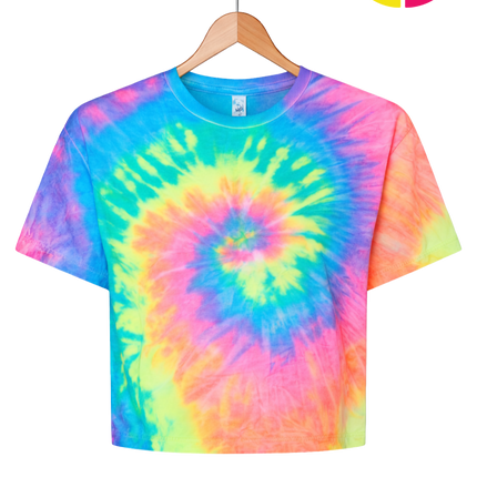 ColorTone Women's Tie-Dyed Crop T-Shirt