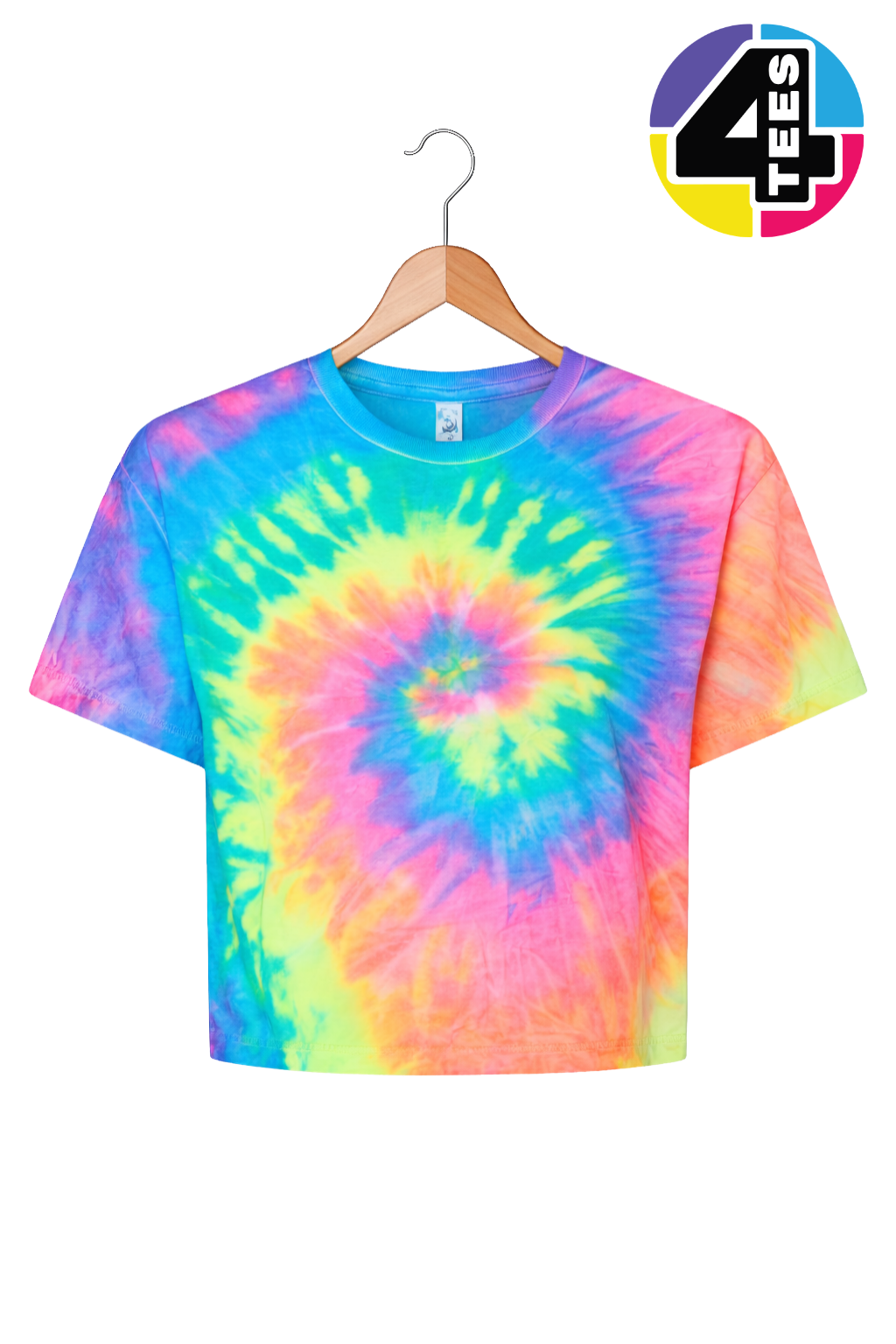 ColorTone Women's Tie-Dyed Crop T-Shirt