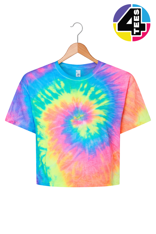 ColorTone Women's Tie-Dyed Crop T-Shirt
