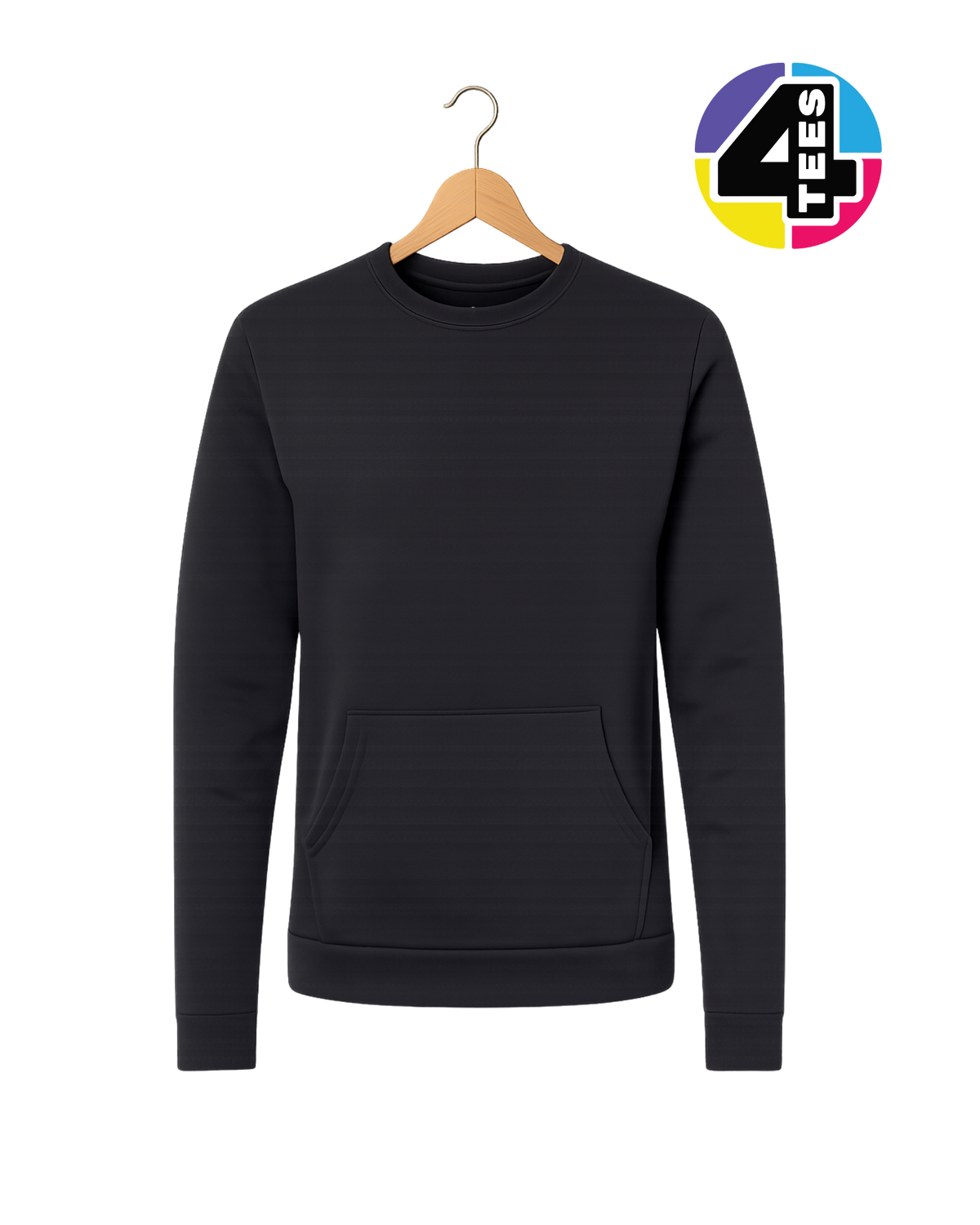 Next Level Unisex Santa Barbara Pocket Crewneck Sweatshirt
