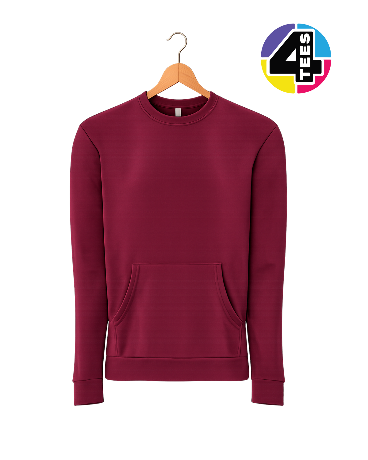 Next Level Unisex Santa Barbara Pocket Crewneck Sweatshirt