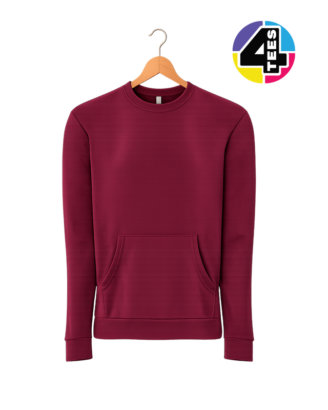 Next Level Unisex Santa Barbara Pocket Crewneck Sweatshirt