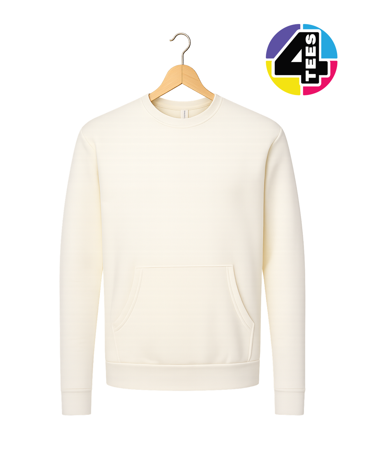 Next Level Unisex Santa Barbara Pocket Crewneck Sweatshirt