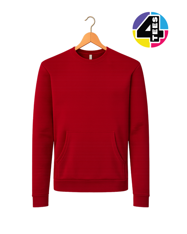 Next Level Unisex Santa Barbara Pocket Crewneck Sweatshirt