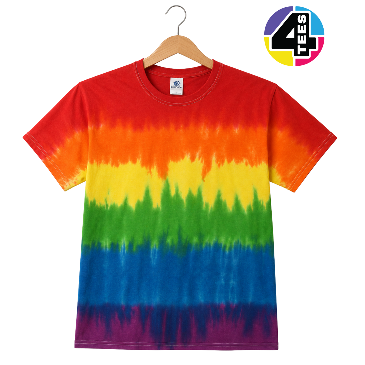 ColorTone Unisex Multi-Color Tie-Dyed T-Shirt