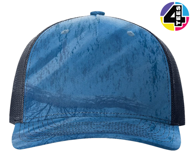 Richardson Printed Five-Panel Trucker Cap