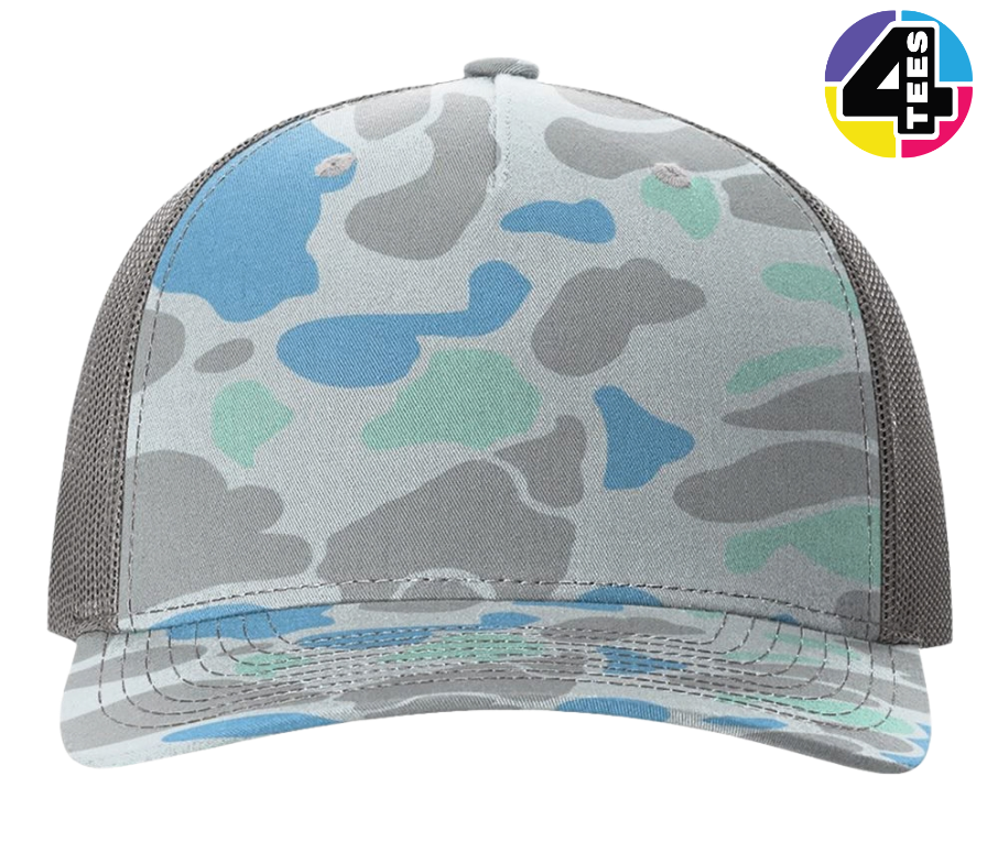 Richardson Printed Five-Panel Trucker Cap