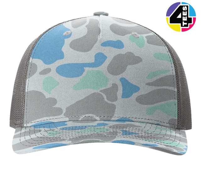 Richardson Printed Five-Panel Trucker Cap