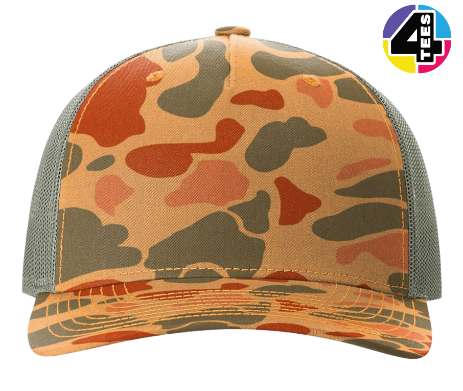 Richardson Printed Five-Panel Trucker Cap