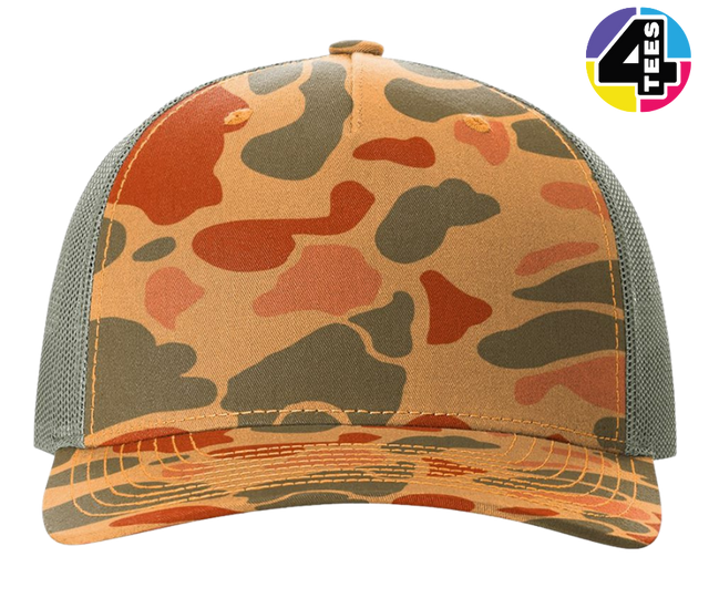 Richardson Printed Five-Panel Trucker Cap